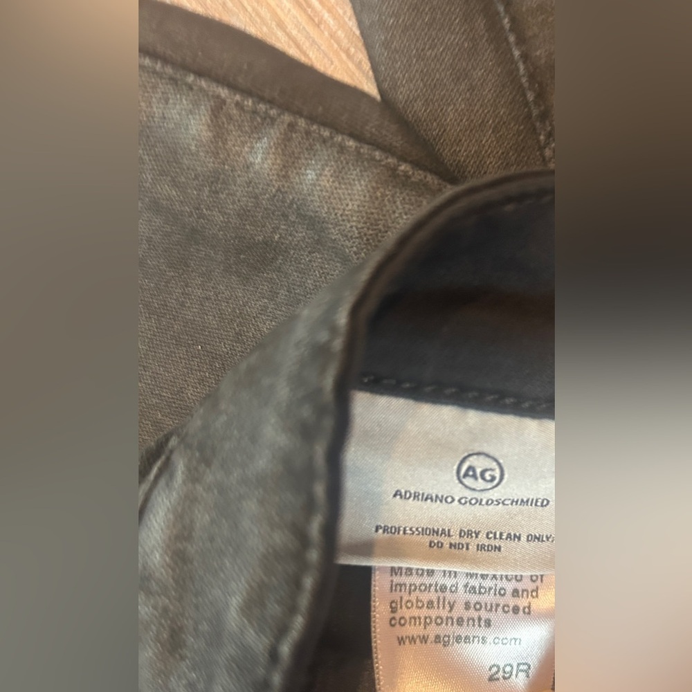 AG Adriano Goldschmied The Caden Slim Chino Pants Black Mid Rise Women’s Size 29 - Picture 5 of 14
